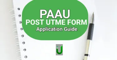PAAU Post UTME Form