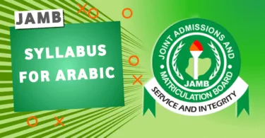 JAMB Syllabus for Arabic
