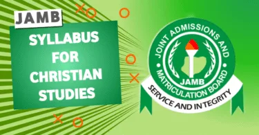 JAMB Syllabus for CRS