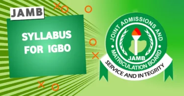 JAMB Syllabus for Igbo