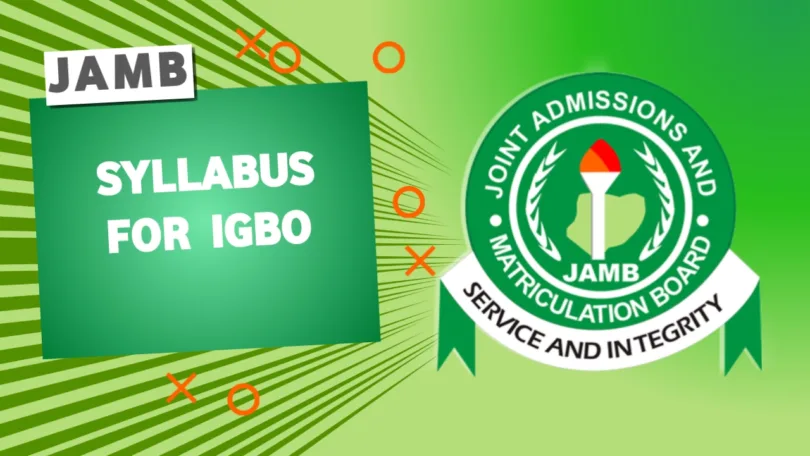 JAMB Syllabus for Igbo