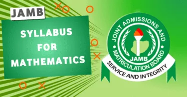 JAMB Syllabus for Mathematics