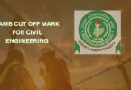 JAMB Cut Off Mark for Civil Engineering